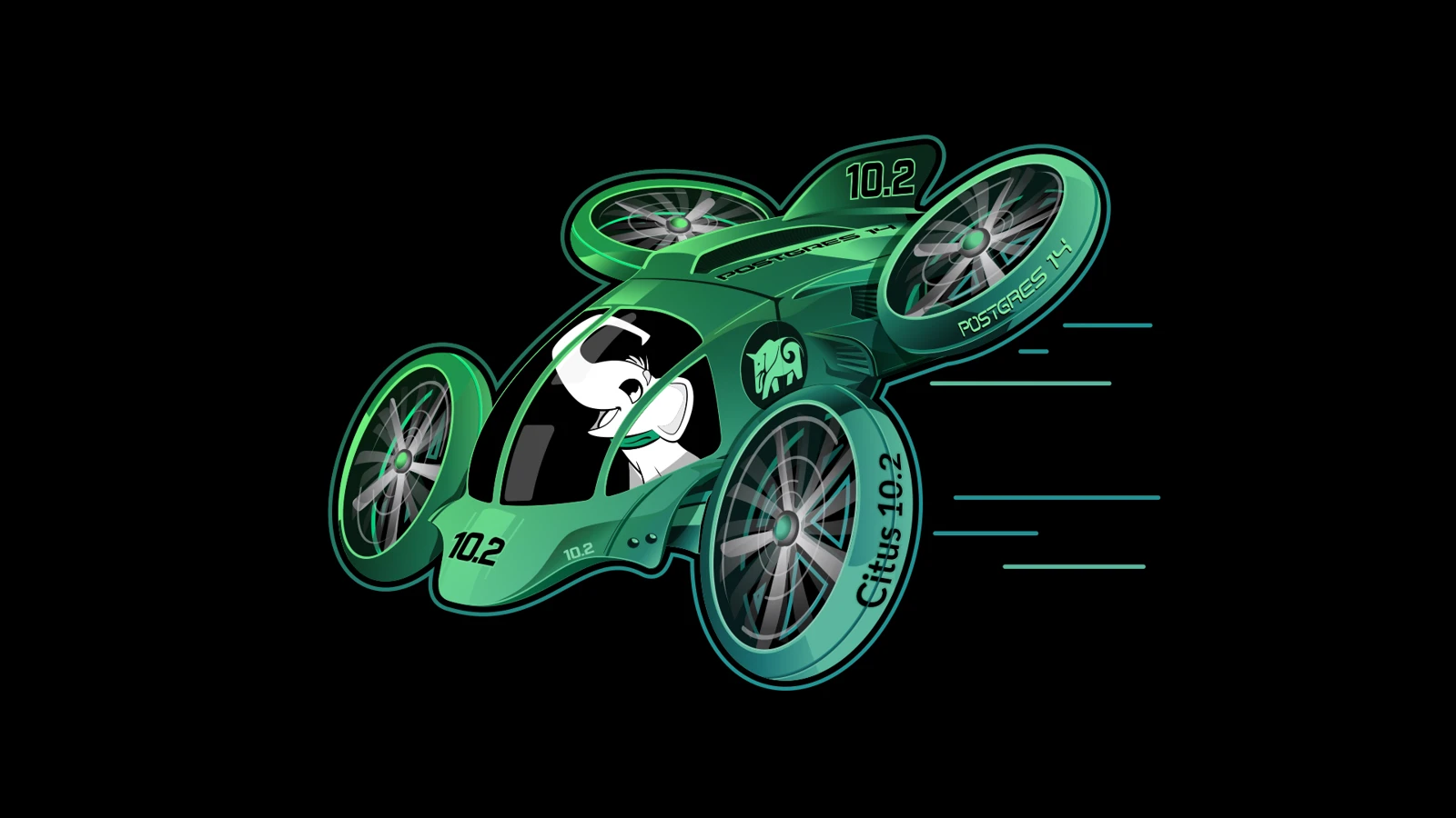 Citus 10.2 — Color study from the release development archive · 2021