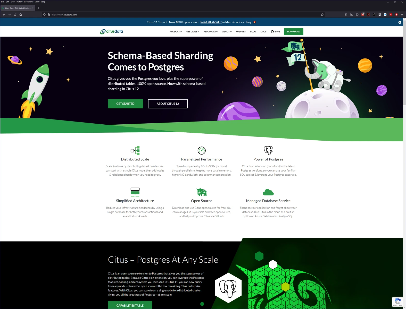 Citus 12 — Homepage application · 2023