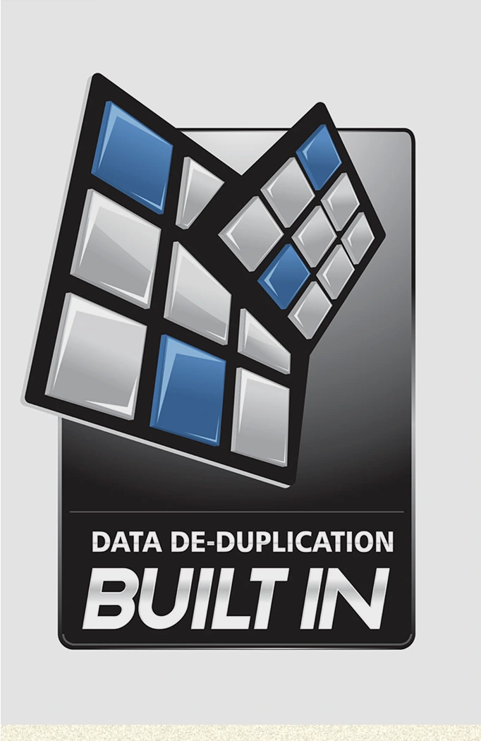 Data de-duplication built in